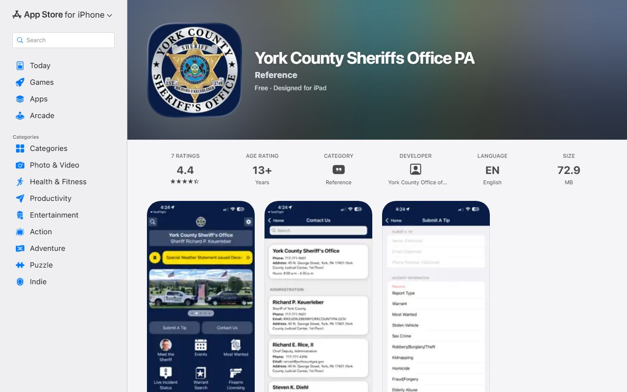 York County marriage and divorce records manifest image for sheriff app listing